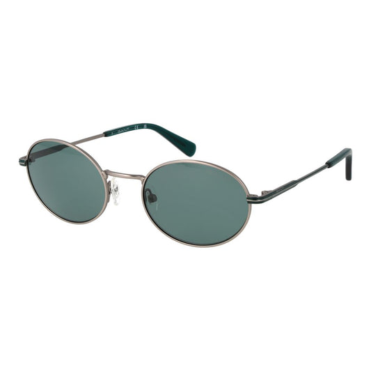 Gant Unisex Sunglasses – Gunmetal Full-Rim Frame, Turquoise Lenses