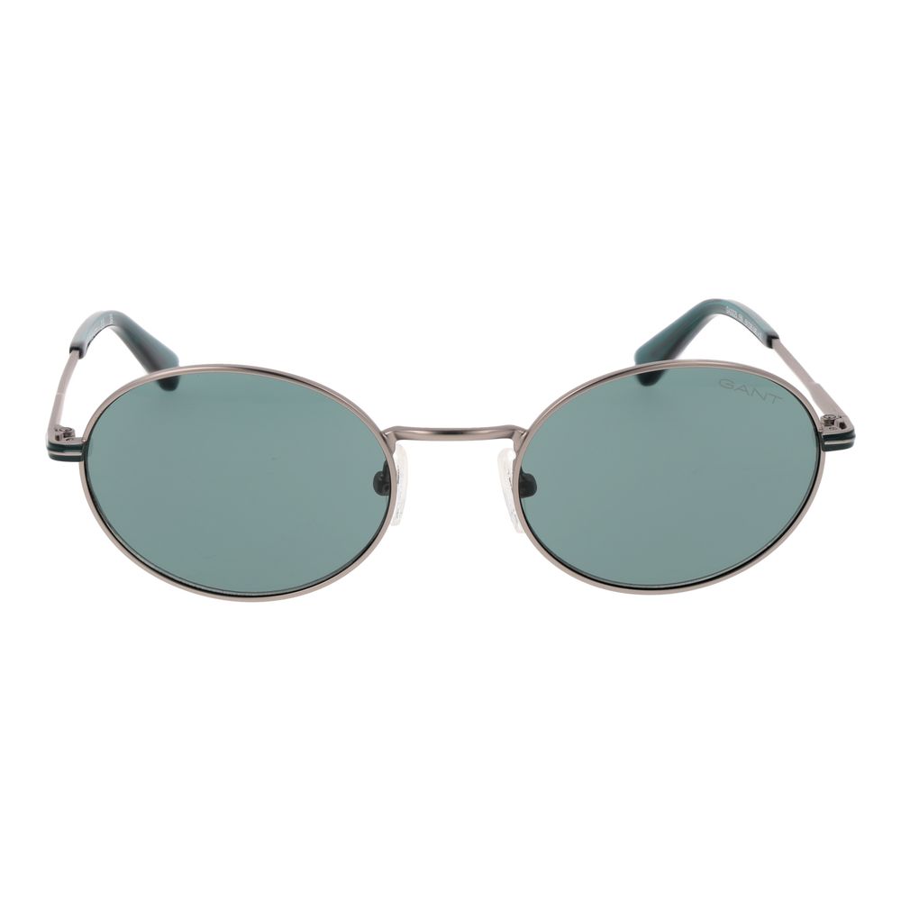 Gant Unisex Sunglasses – Gunmetal Full-Rim Frame, Turquoise Lenses