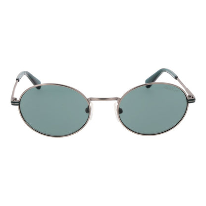 Gant Unisex Sunglasses – Gunmetal Full-Rim Frame, Turquoise Lenses