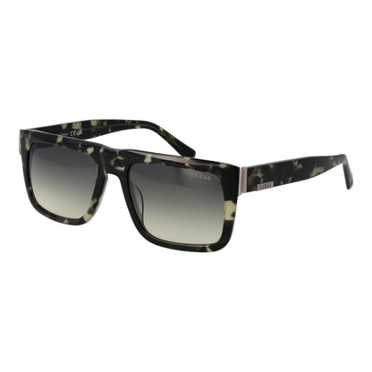 Guess Men’s Sunglasses – Green Rectangle Frame, Green Gradient Lenses