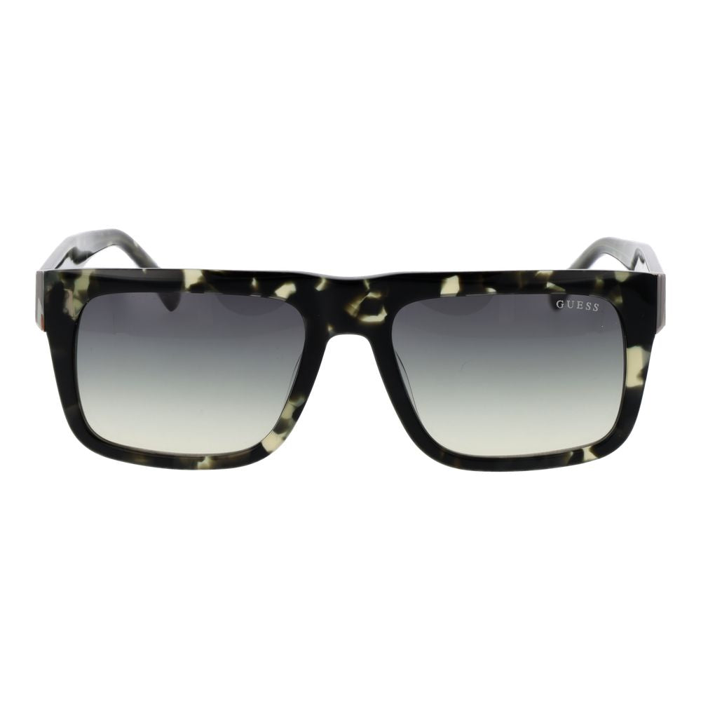 Guess Men’s Sunglasses – Green Rectangle Frame, Green Gradient Lenses