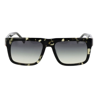 Guess Men’s Sunglasses – Green Rectangle Frame, Green Gradient Lenses