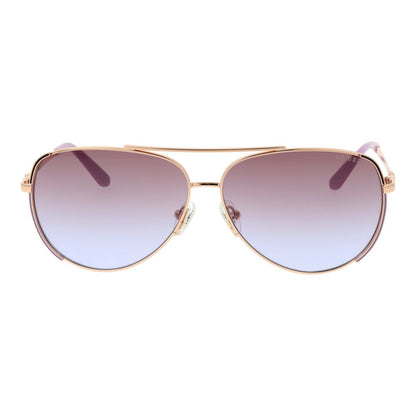 Guess Women’s Sunglasses – Rose Gold Aviator Frame, Rose Gradient Lenses