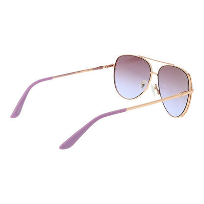 Guess Women’s Sunglasses – Rose Gold Aviator Frame, Rose Gradient Lenses