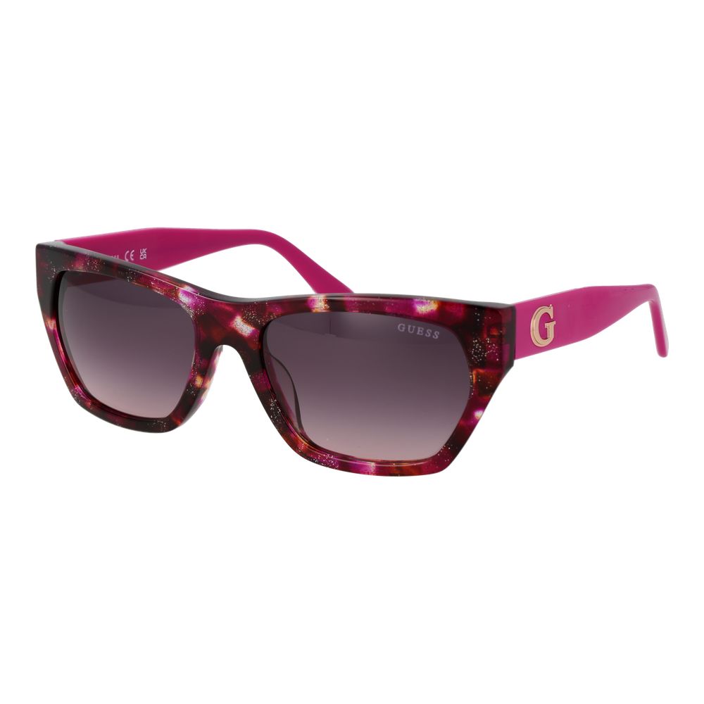 Guess Women’s Sunglasses – Multicolor Rectangle Frame, Brown Gradient Lenses