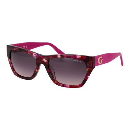 Guess Women’s Sunglasses – Multicolor Rectangle Frame, Brown Gradient Lenses