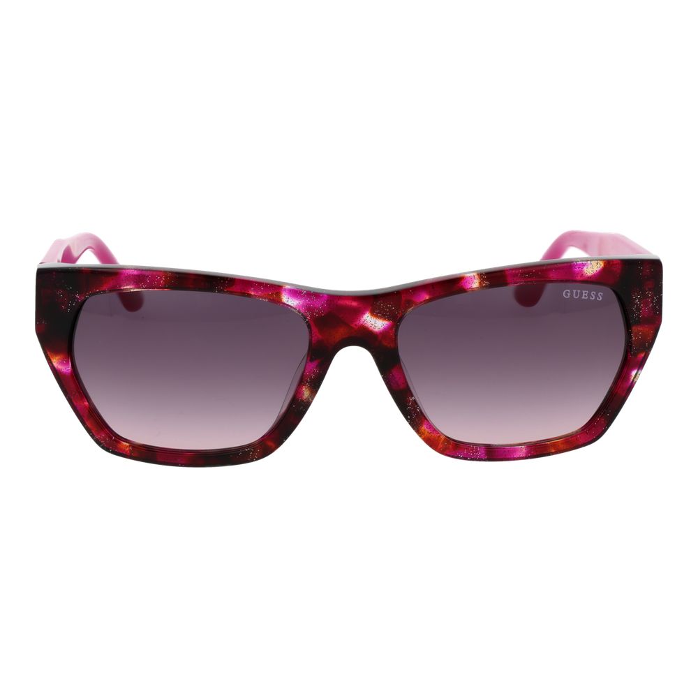 Guess Women’s Sunglasses – Multicolor Rectangle Frame, Brown Gradient Lenses