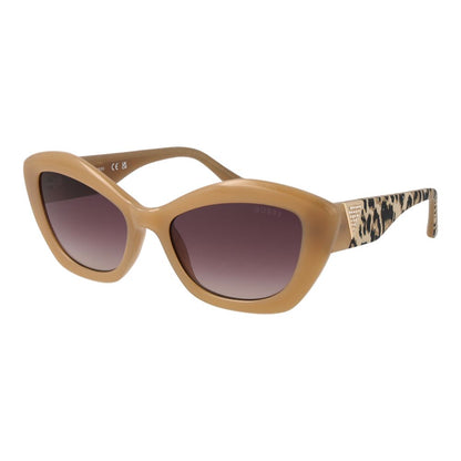Guess Women’s Sunglasses – Brown Cat Eye Frame, Purple Gradient Lenses