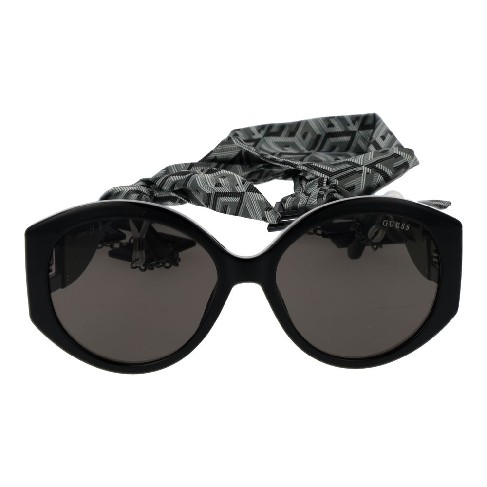 Guess Women’s Sunglasses – Black Full-Rim Frame, Grey Lenses