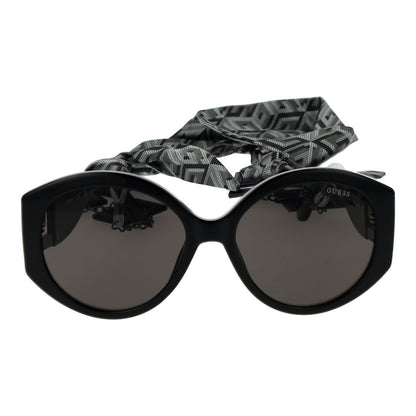 Guess Women’s Sunglasses – Black Full-Rim Frame, Grey Lenses