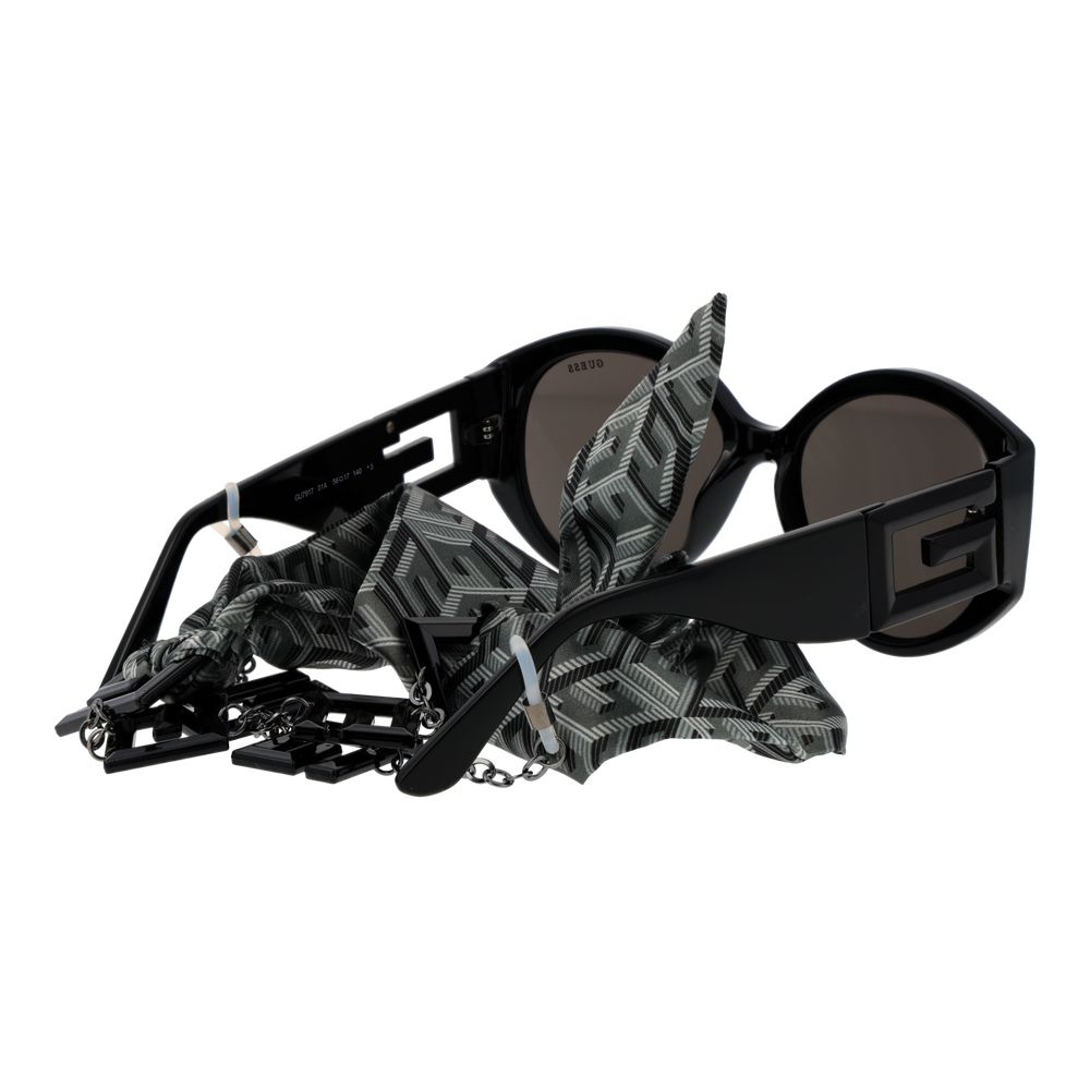 Guess Women’s Sunglasses – Black Full-Rim Frame, Grey Lenses