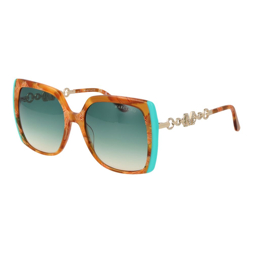 Marciano by Guess Women’s Sunglasses – Brown Frame, Green Gradient Lenses