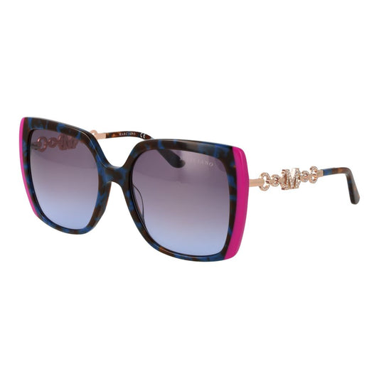 Marciano by Guess Women’s Sunglasses – Multicolor Square Frame, Purple Gradient Lenses