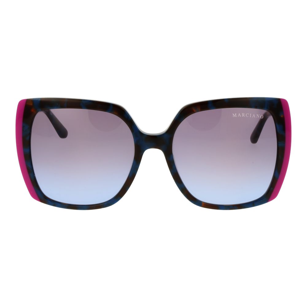 Marciano by Guess Women’s Sunglasses – Multicolor Square Frame, Purple Gradient Lenses