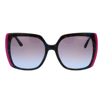 Marciano by Guess Women’s Sunglasses – Multicolor Square Frame, Purple Gradient Lenses