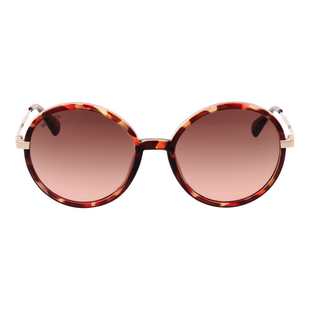 Max & Co Women’s Sunglasses – Brown Full-Rim Frame, Rose Gradient Lenses