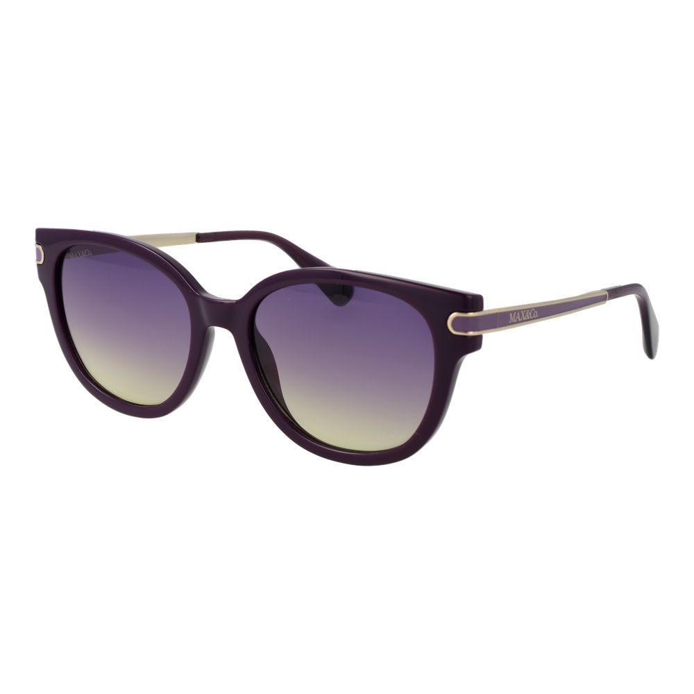 Max & Co Women’s Sunglasses – Purple Butterfly Frame, Gradient Lenses