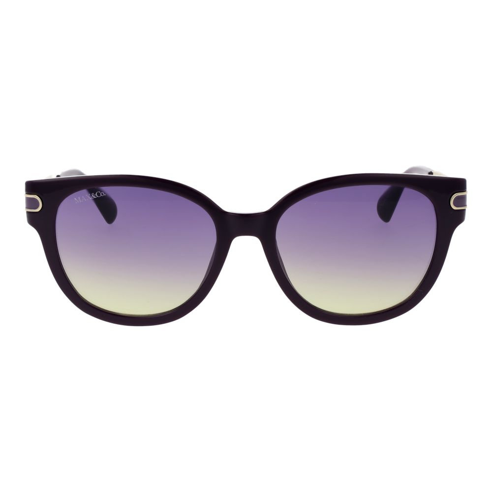 Max & Co Women’s Sunglasses – Purple Butterfly Frame, Gradient Lenses