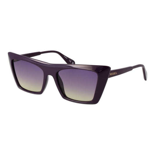 Max & Co Women’s Sunglasses – Purple Cat Eye Frame, Gradient Lenses