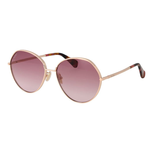 Max Mara Women’s Sunglasses – Rose Gold Metal Frame, Rose Gradient Lenses