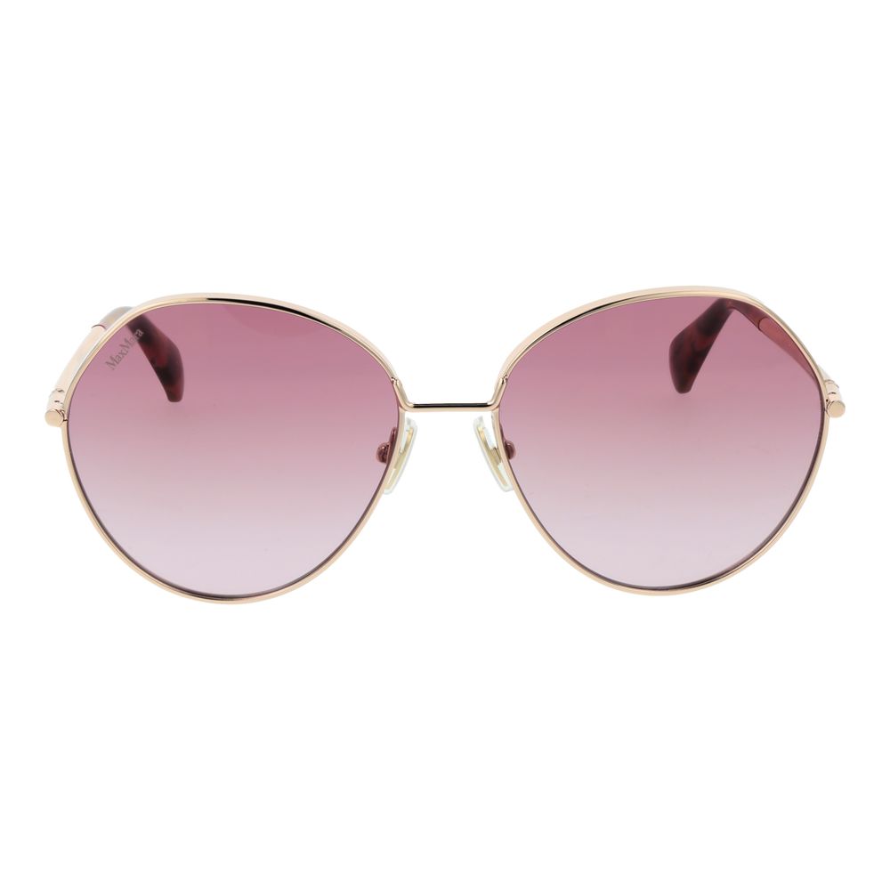 Max Mara Women’s Sunglasses – Rose Gold Metal Frame, Rose Gradient Lenses