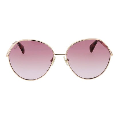 Max Mara Women’s Sunglasses – Rose Gold Metal Frame, Rose Gradient Lenses