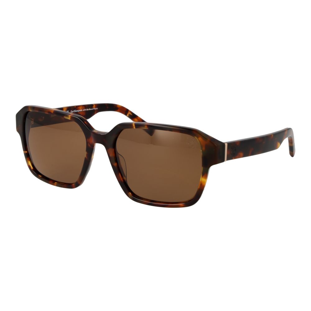 Timberland Men’s Sunglasses – Brown Full-Rim Frame, Polarized Lenses