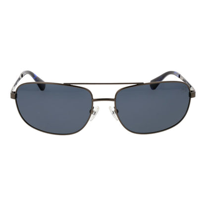 Timberland Men’s Sunglasses – Grey Metal Frame, Polarized Lenses