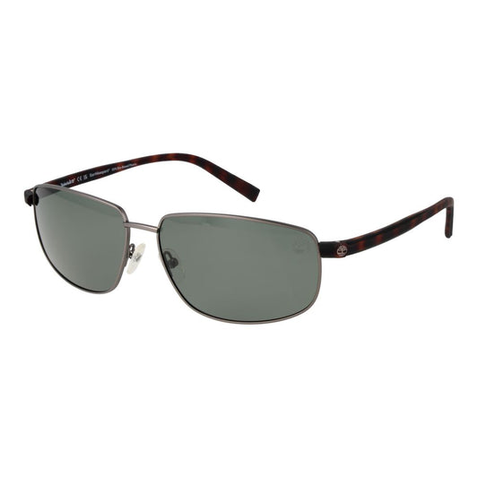 Timberland Men’s Sunglasses – Grey Metal Frame, Polarised Lenses