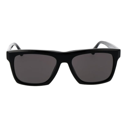 Web Black Acetate Sunglasses – Rectangle Frame with Grey Lenses