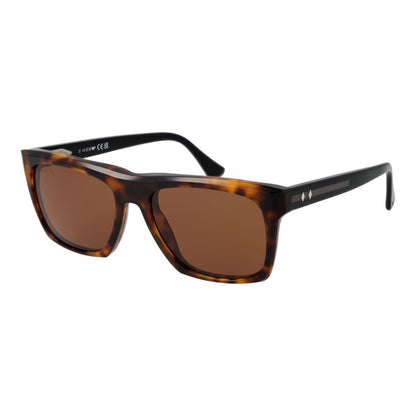 Web Brown Acetate Sunglasses – Stylish Square Frame, Brown Lenses