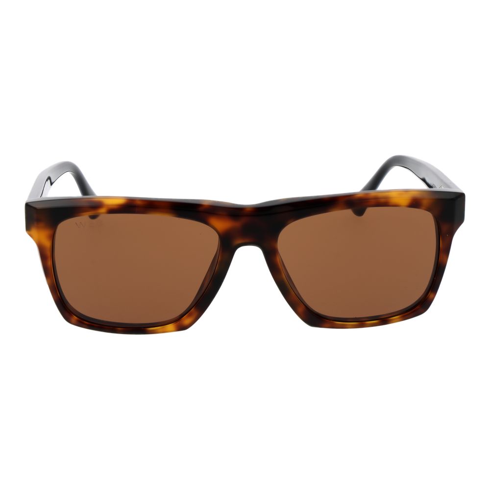 Web Brown Acetate Sunglasses – Stylish Square Frame, Brown Lenses