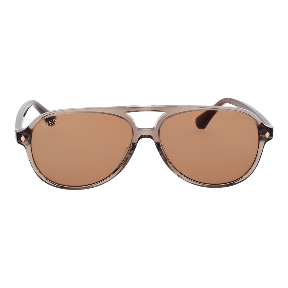 Web Brown Acetate Sunglasses – Aviator Style with Brown Lenses