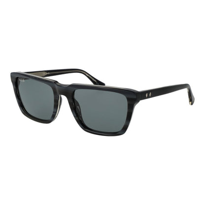 Web Gray Acetate Sunglasses – Square Full-Rim Frame in Grey