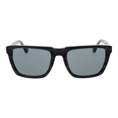 Web Gray Acetate Sunglasses – Square Full-Rim Frame in Grey