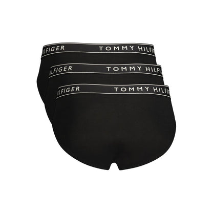 Tommy Hilfiger Black Cotton Men's 3 Pack Briefs Underwear