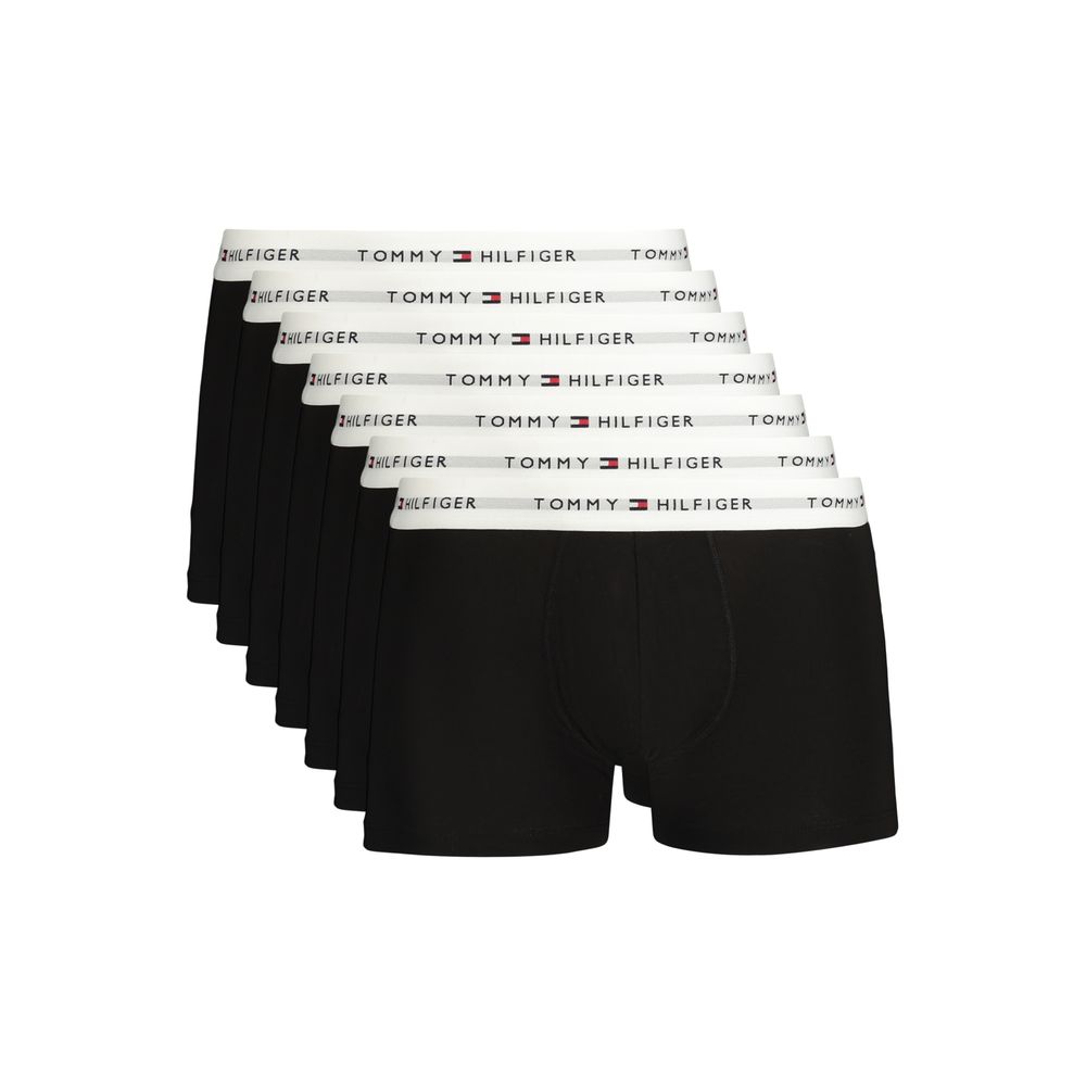 Tommy Hilfiger Black Cotton Men's 7 Pack Boxers Underwear