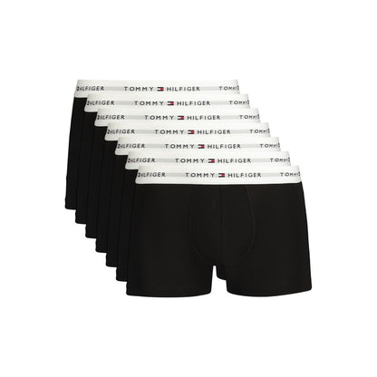 Tommy Hilfiger Black Cotton Men's 7 Pack Boxers Underwear