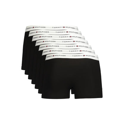 Tommy Hilfiger Black Cotton Men's 7 Pack Boxers Underwear