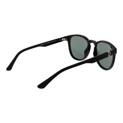 Police Men's Sunglasses – Black Full-Rim Frame, Green Lenses