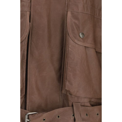 Calvin Klein Isa Brown Leather Jacket