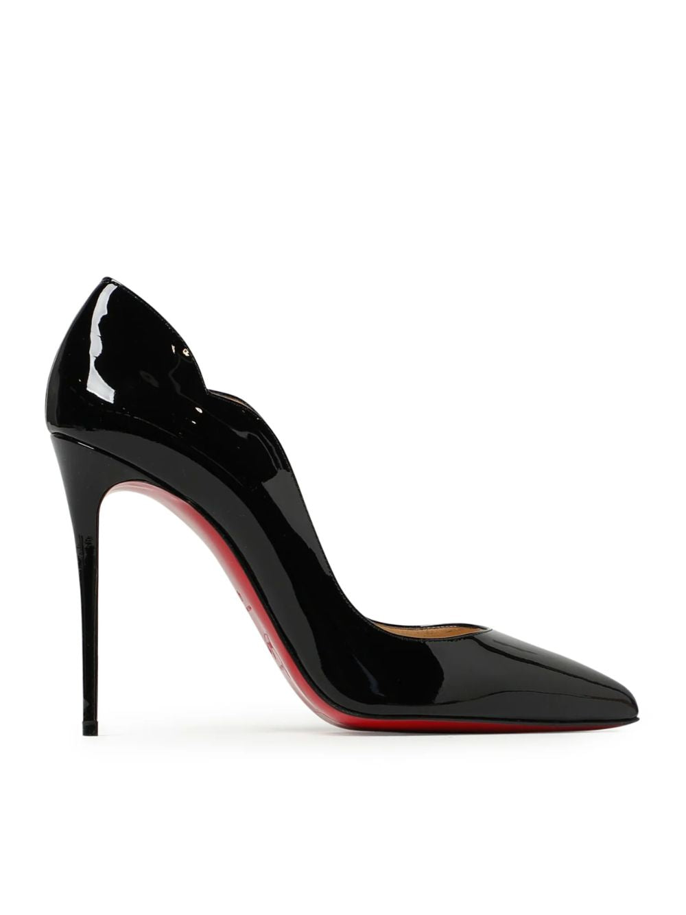 Christian Louboutin Hot Chick 100 Pumps in Black Patent Leather – 100mm Stiletto Heels