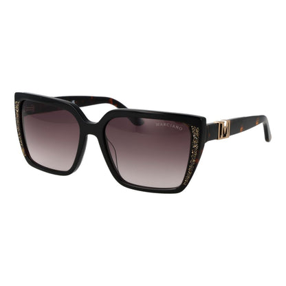 Marciano by Guess Women's Sunglasses – Black Square Frame, Grey Gradient Lenses
