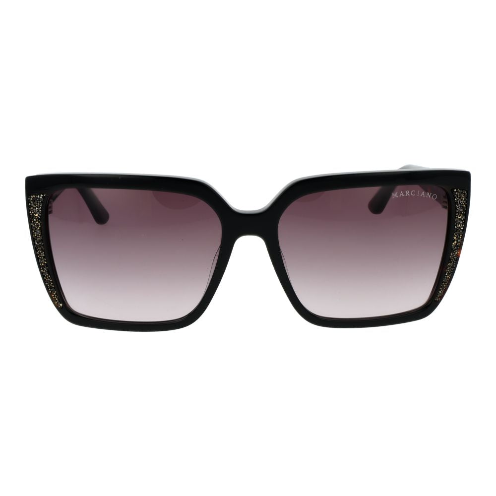 Marciano by Guess Women's Sunglasses – Black Square Frame, Grey Gradient Lenses