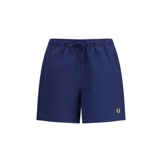 Fred Perry Blue Recycled Polyester Swim Shorts