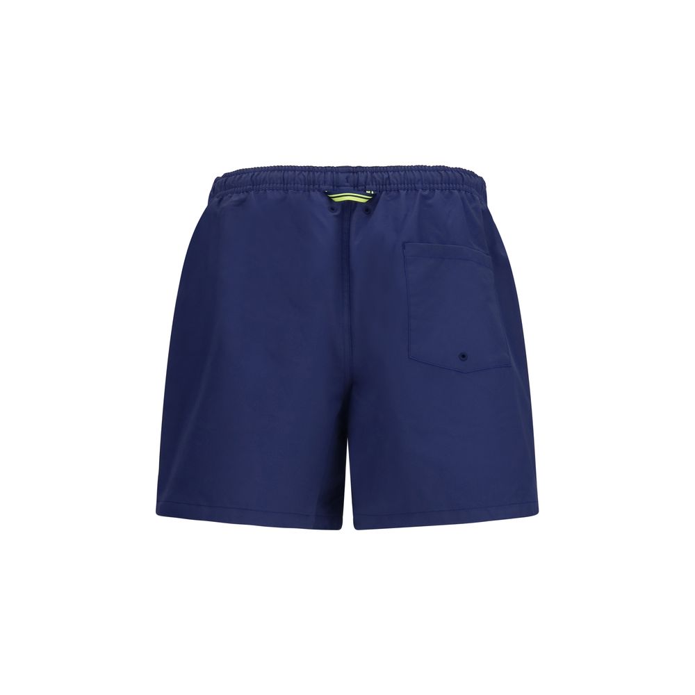Fred Perry Blue Recycled Polyester Swim Shorts