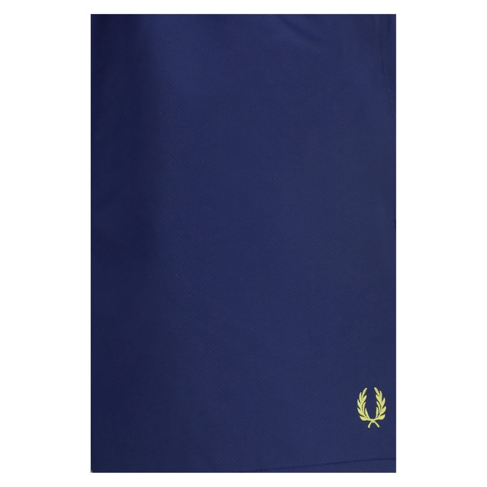 Fred Perry Blue Recycled Polyester Swim Shorts