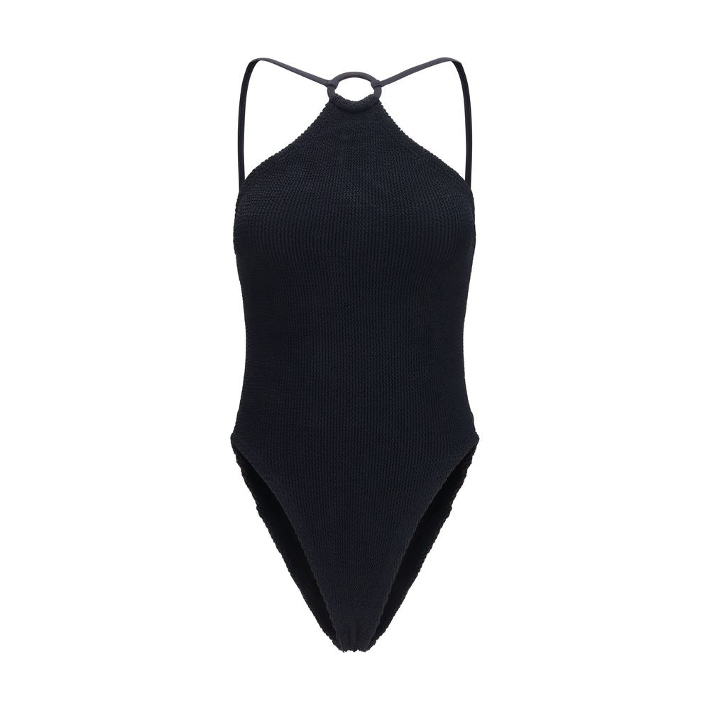 Hunza G Black Jasmin One-Piece Swimsuit