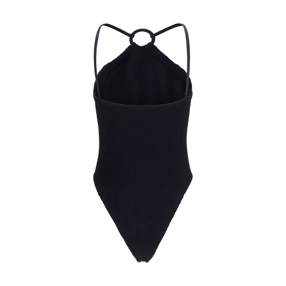 Hunza G Black Jasmin One-Piece Swimsuit