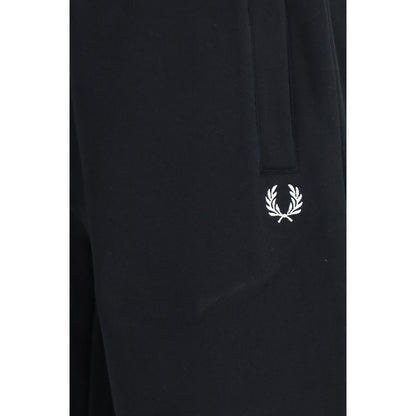 Fred Perry Black Cotton Joggers